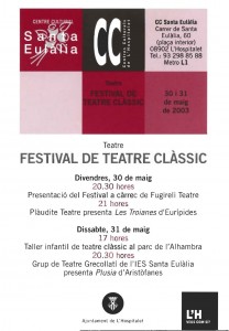 1r Festival d'Arts Escèniques de Sta Eulalia L'H 2003
