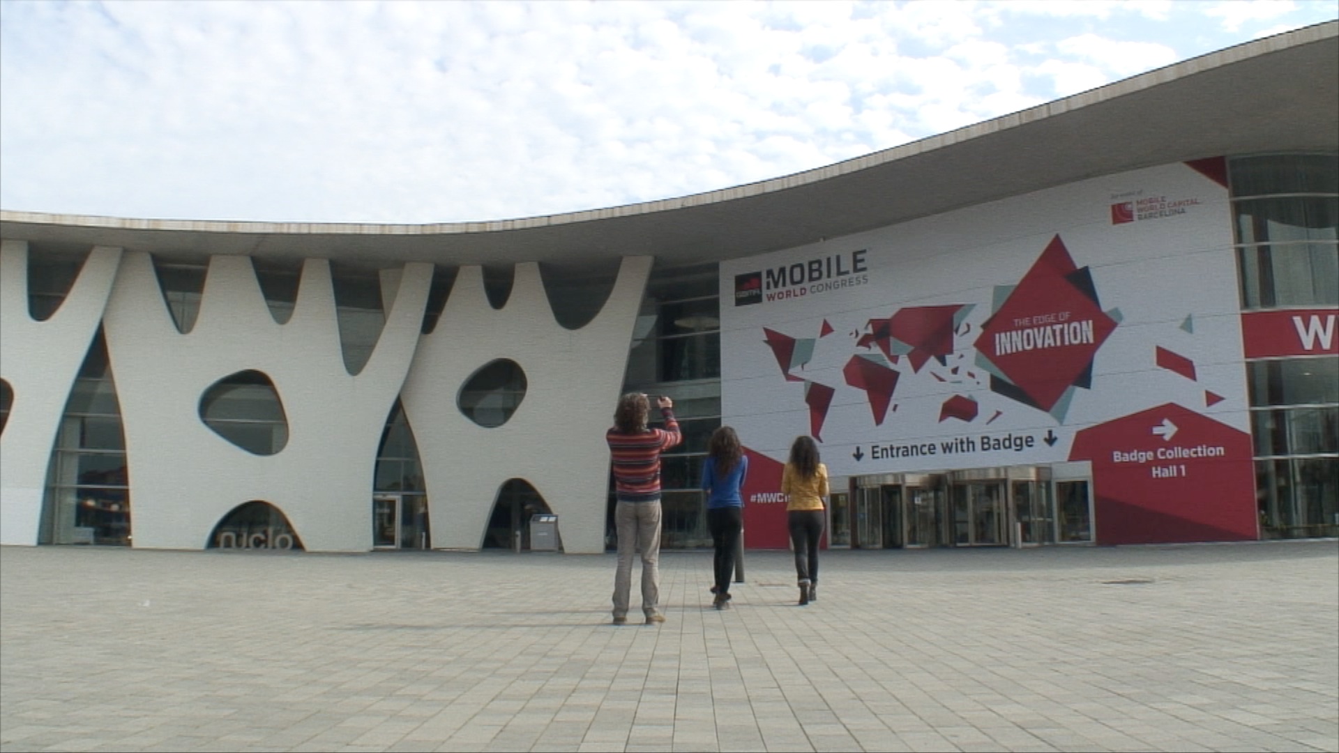 A frame of the video that Plàudite Teatre has created for InnJoo Spain for the #MWC15