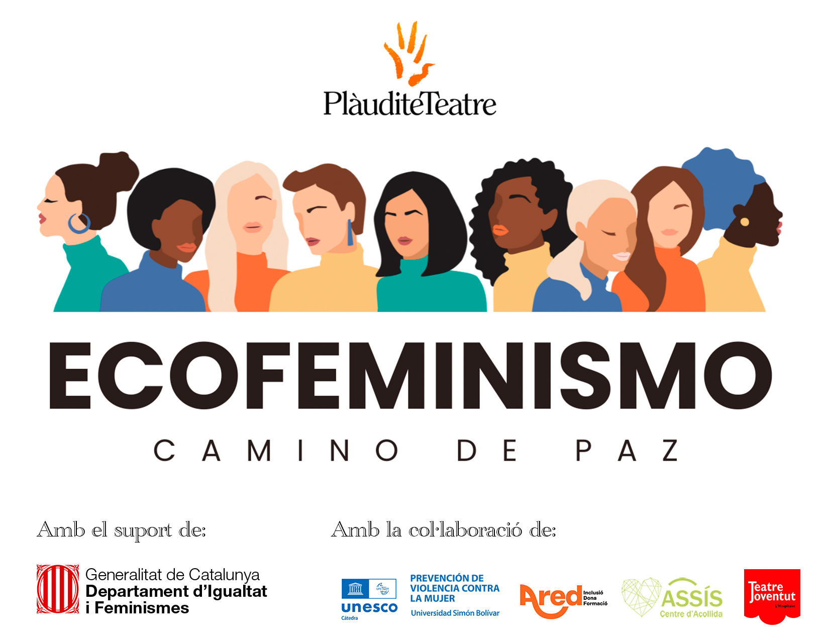 (Català) Cartell Ecofeminisme Plàudite Teatre